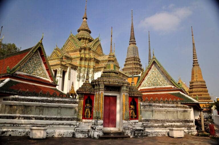 Wat Pho, home of the reclining Buddha, in Bangkok, Thailand