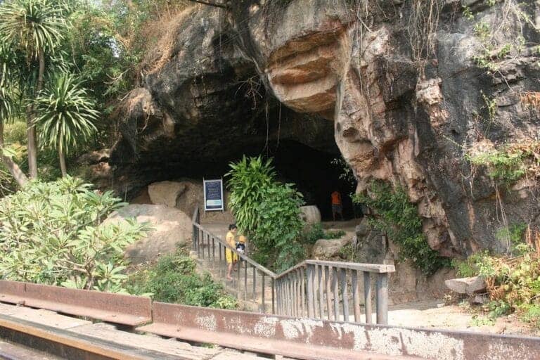 Krasae Cave Entrance – Sacred Site Along the Railway