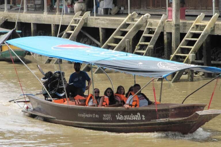 Longtail Boat Tour at Dum Noen Sa Duak Floating Market - Bangkok Health Service