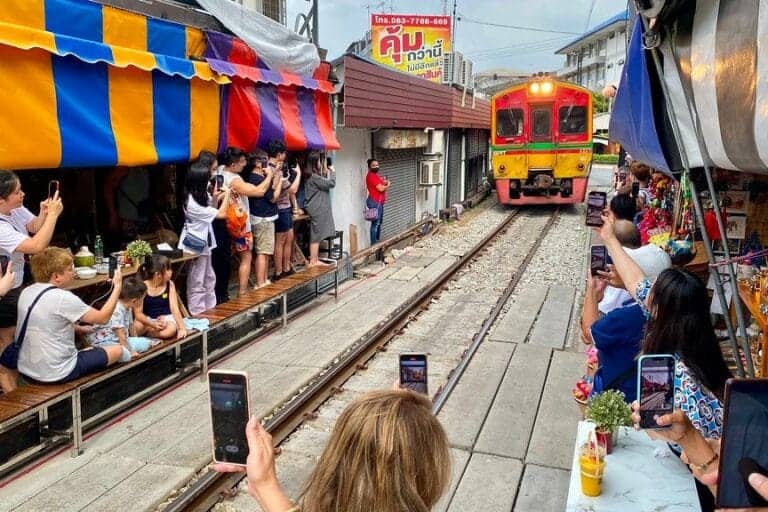 Maeklong Railway Market Train - Bangkok Health Service