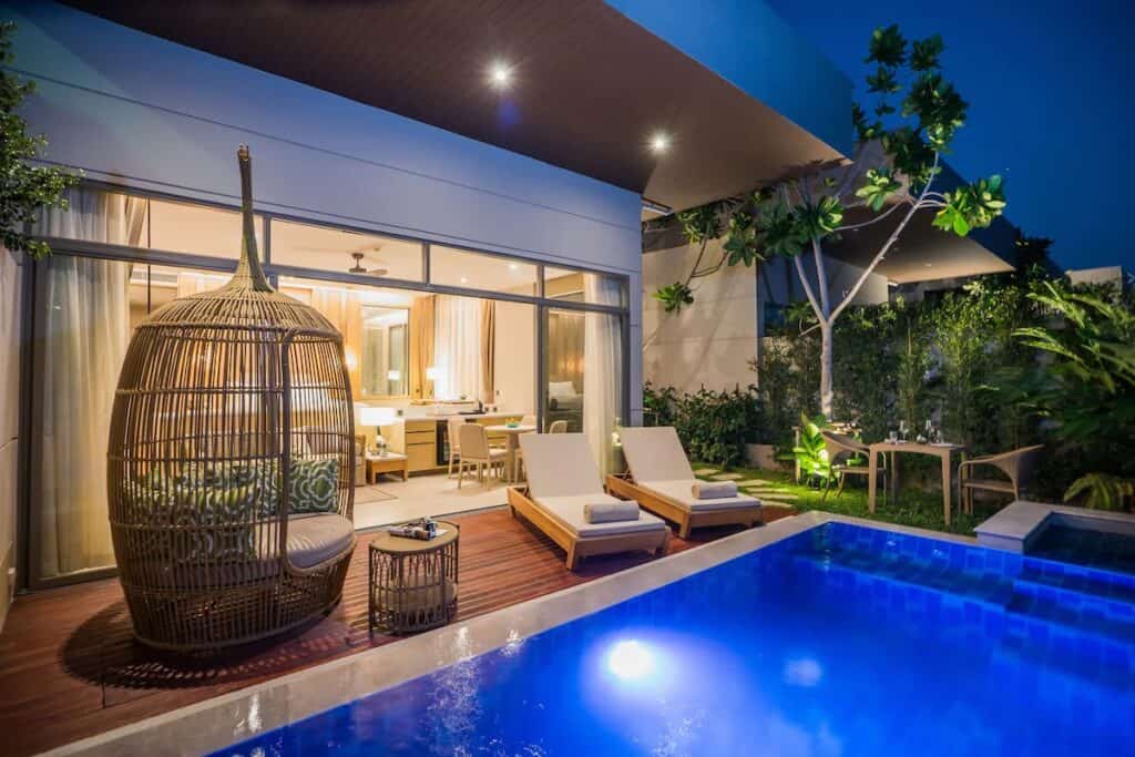 AVANI+ Hua Hin Pool Villa Outside Night