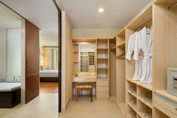 Wardrobe and Dressing Area in Guest Accommodation